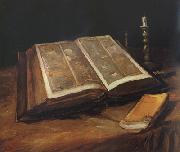 Vincent Van Gogh Still Life with Bible (nn04) oil on canvas